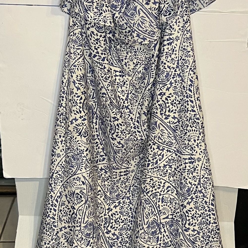 Motherhood Maternity Navy and Cream Floral Maxi Dress